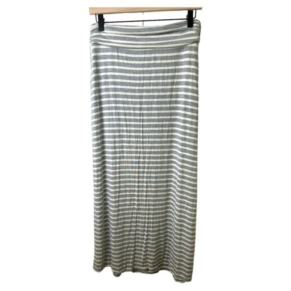 J Crew Skirt Womens Extra Small Maxi Soft Striped Modal Viscose Stretch Beach